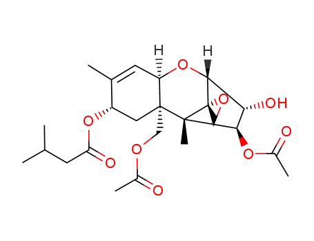 NCGC00380615-01_C24H34O9_(3alpha,4beta,8alpha,12R)-4,15-Diacetoxy-3-hydroxy-12,13-epoxytrichothec-9-en-8-yl 3-methylbutanoate