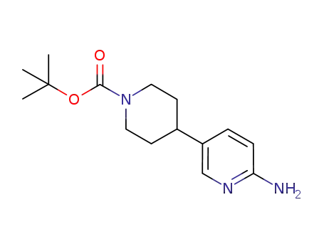 Molecular Structure of 1198408-35-3 (tert-butyl 4-(6-aMinopyridin-3-yl)piperidine-1-carboxylate)