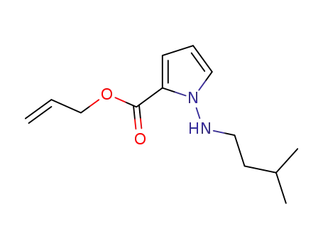 Molecular Structure of 1000312-80-0 (1-(3-methyl-butylamino)-1H-pyrrole-2-carboxylic acid allyl ester)