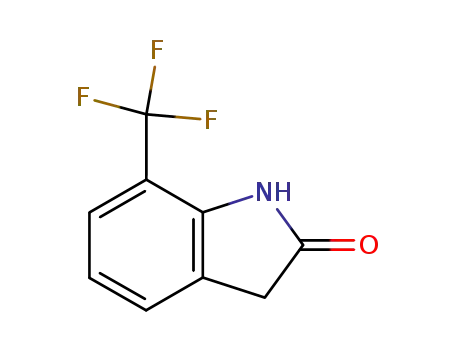 Molecular Structure of 56341-40-3 (7-TRIFLUOROMETHYLOXINDOLE)
