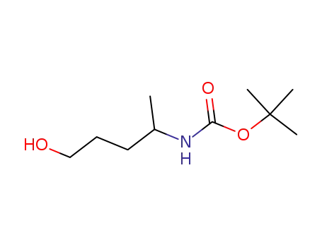Molecular Structure of 179412-96-5 (Carbamic acid, (4-hydroxy-1-methylbutyl)-, 1,1-dimethylethyl ester (9CI))