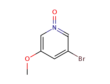 Molecular Structure of 78156-39-5 (3-BROMO-5-METHOXYPYRIDINE-1-OXIDE)