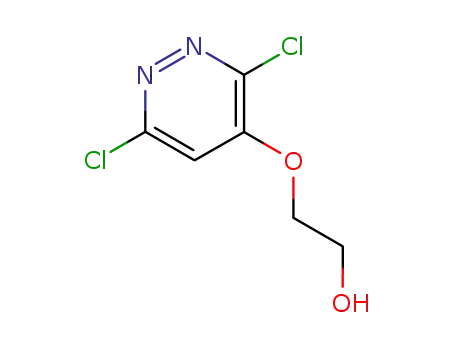 Molecular Structure of 17284-80-9 (2-[(3,6-dichloropyridazin-4-yl)oxy]ethan-1-ol)