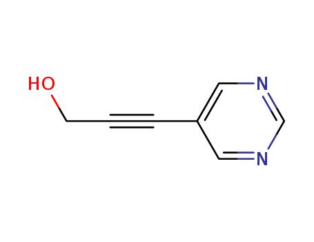 2-Propyn-1-ol, 3-(5-pyrimidinyl)- (9CI)