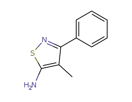 Molecular Structure of 91818-68-7 (4-Methyl-3-phenylisothiazol-5-amine)