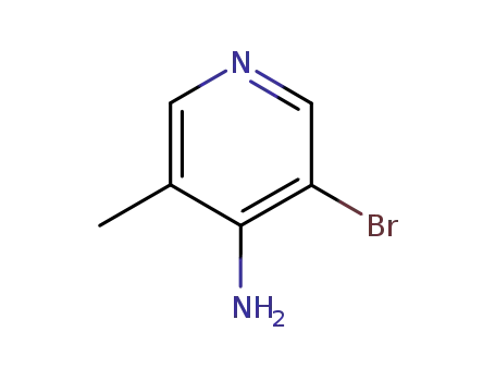 Molecular Structure of 97944-43-9 (4-AMINO-5-BROMO-3-METHYLPYRIDINE)