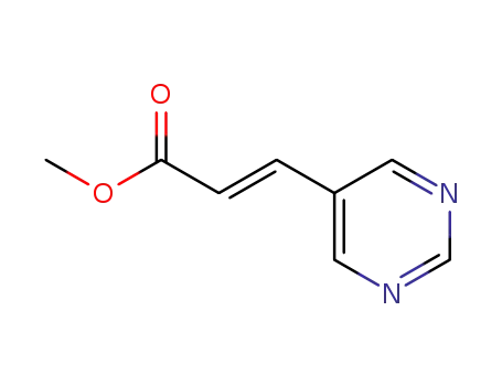 Molecular Structure of 224776-14-1 (METHYL 3-PYRIMIDIN-5-YL-ACRYLATE)
