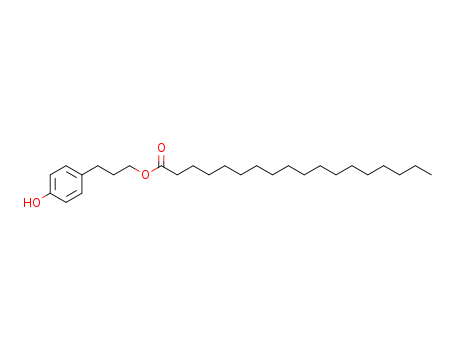 Molecular Structure of 138969-03-6 (Octadecanoic acid, 3-(4-hydroxyphenyl)propyl ester)