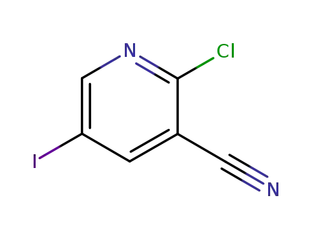 Molecular Structure of 766515-34-8 (2-CHLORO-5-IODOPYRIDINE-3-CARBONITRILE)