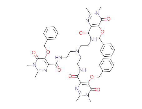 tris[(2,3-dimethyl-5-benzyloxy-6-carboxamido-4-pyrimidinone)ethyl]amine