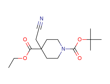 1,4-Piperidinedicarboxylicacid, 4-(cyanomethyl)-, 1-(1,1-dimethylethyl) 4-ethyl ester