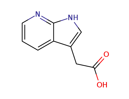 Molecular Structure of 1912-42-1 (1H-pyrrolo(2,3-b)pyridine-3-acetic acid)