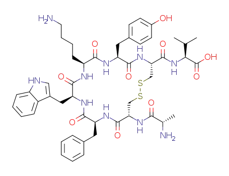 Molecular Structure of 342878-90-4 (UROTENSIN II-RELATED PEPTIDE (HUMAN, MOUSE, RAT))