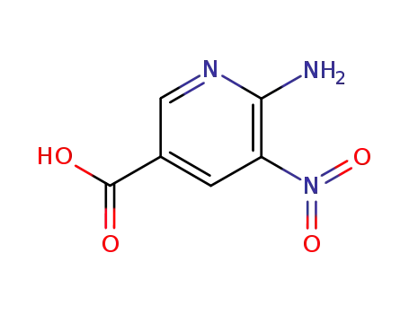 Molecular Structure of 89488-06-2 (6-Amino-5-nitronicotinic acid)