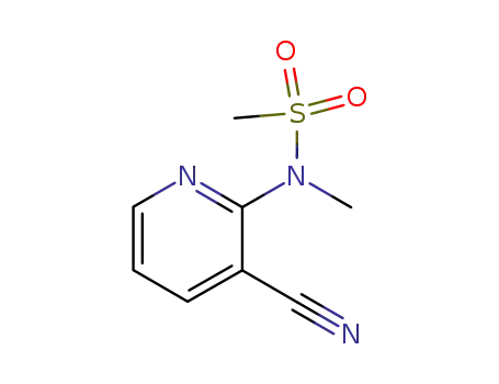 Molecular Structure of 73161-37-2 (N-(3-cyanopyridin-2-yl)-N-methylmethanesulfonamide)