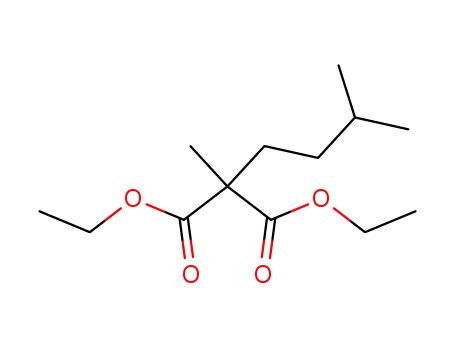 Molecular Structure of 121823-85-6 (DIETHYL 2-ISOPENTYL-2-METHYLMALONATE)