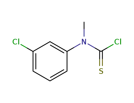 Molecular Structure of 83508-61-6 (N-(3-CHLOROPHENYL)-N-METHYL-THIOCARBAMOYL CHLORIDE)