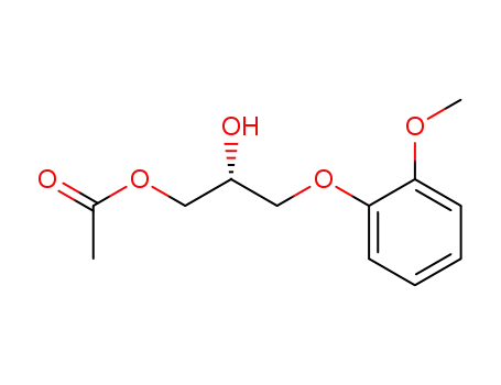 Acetic acid (R)-2-hydroxy-3-(2-methoxy-phenoxy)-propyl ester