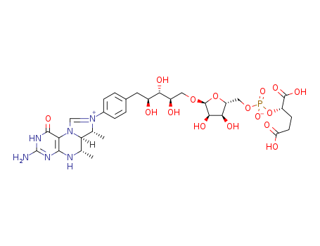 89455-79-8,D-Ribitol,1-[(6S,6aR,7R)-4-(3-amino-1,2,5,6,- 6a,7-hexahydro-6,7-dimethyl-1-oxoimidazo- [1,5-f]pteridinium-8-yl)phenyl]-1-deoxy-5- O-[5-O-[[(1S)-1,3-dicarboxypropoxy]hydroxyphosphinyl]- R-D-ribofuranosyl]-,inner salt,Methenyltetrahydromethanopterin;