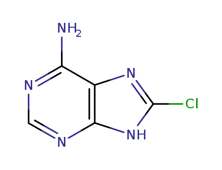 Molecular Structure of 28128-28-1 (8-CHLOROADENINE)