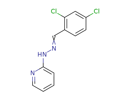 2746-60-3,2-[2-(2,4-dichlorobenzylidene)hydrazinyl]pyridine,Benzaldehyde,2,4-dichloro-, 2-pyridinylhydrazone (9CI); Benzaldehyde, 2,4-dichloro-,2-pyridylhydrazone (7CI); NSC 98568