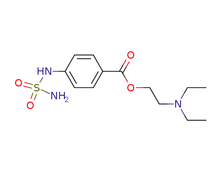 Molecular Structure of 100530-44-7 (Benzoic acid, p-sulfamoylamino-, 2-diethylaminoethyl ester (6CI))