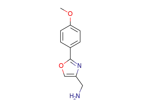 Molecular Structure of 885272-87-7 (C-[2-(4-METHOXY-PHENYL)-OXAZOL-4-YL]-METHYLAMINE)