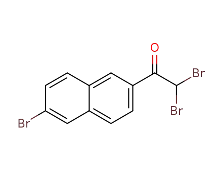 Molecular Structure of 1303533-76-7 (2,2-dibromo-1-(6-bromonaphthalen-2-yl)ethanone)