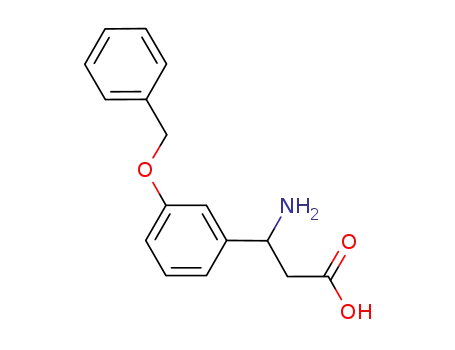 Molecular Structure of 299439-16-0 (3-AMINO-3-(3-BENZYLOXY-PHENYL)-PROPIONIC ACID)