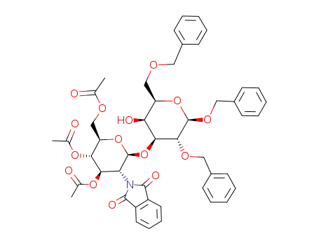 benzyl 3,4,6-tri-O-acetyl-2-deoxy-2-phthalimido-β-D-glucopyranosyl-(1->3)-2,6-di-O-benzyl-β-D-galactopyranoside