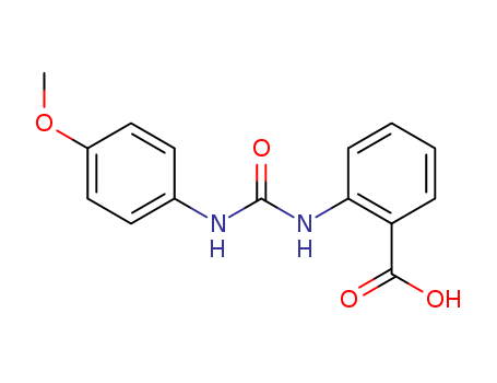 Molecular Structure of 1566-88-7 (Benzoic acid, 2-[[[(4-methoxyphenyl)amino]carbonyl]amino]-)