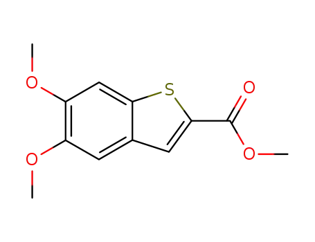 Molecular Structure of 35212-99-8 (5,6-DIMETHOXY-BENZO[B]THIOPHENE-2-CARBOXYLIC ACID METHYL ESTER)