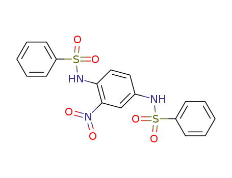 Molecular Structure of 27173-95-1 (Benzenesulfonamide,N,N'-(2-nitro-p-phenylene)bis- (8CI))