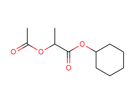 Molecular Structure of 64058-36-2 (2-Acetoxypropionic acid cyclohexyl ester)