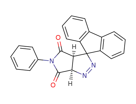 (+/-)-5'-phenyl-(3'a<i>r</i>,6'a<i>c</i>)-3'a,6'a-dihydro-spiro[fluorene-9,3'-pyrrolo[3,4-<i>c</i>]pyrazole]-4',6'-dione