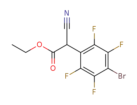 (4-Brom-2,3,5,6-tetrafluorphenyl)-malonsaeureethylester-nitril