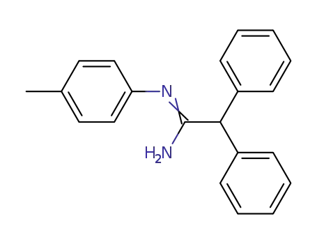Molecular Structure of 4185-22-2 (Acetamidine,2,2-diphenyl-N'-p-tolyl- (7CI,8CI))