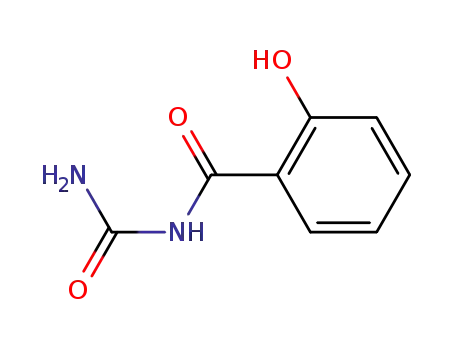 Molecular Structure of 60081-86-9 (N-carbamoyl-2-hydroxybenzamide)