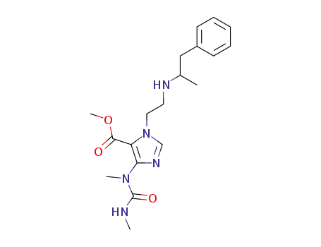 5-(1,3-Dimethylureido)-3-<2-(1-methyl-2-phenylethylamino)-ethyl>-3H-imidazol-4-carbonsaeuremethylester