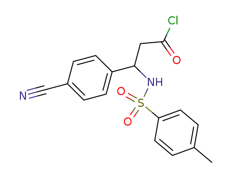 3-(4-Cyano-phenyl)-3-(toluene-4-sulfonylamino)-propionyl chloride