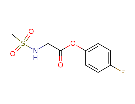 Glycine, N-(methylsulfonyl)-, 4-fluorophenyl ester