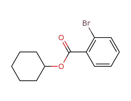 Molecular Structure of 100713-26-6 (Benzoic acid, 2-bromo-, cyclohexyl ester)