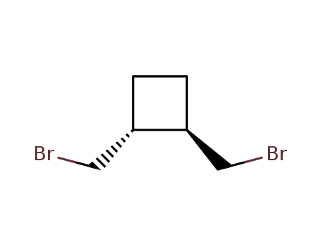 Molecular Structure of 72257-32-0 (Cyclobutane, 1,2-bis(bromomethyl)-, (1R,2R)-rel-)