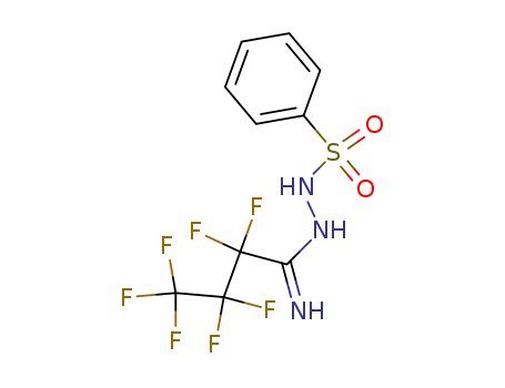 Butanimidic acid,2,2,3,3,4,4,4-heptafluoro-, 2-(phenylsulfonyl)hydrazide cas  4454-57-3