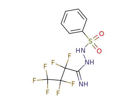Molecular Structure of 4454-57-3 (Butanimidic acid,2,2,3,3,4,4,4-heptafluoro-, 2-(phenylsulfonyl)hydrazide)
