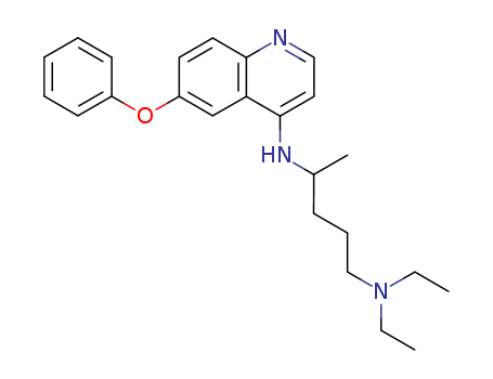 N,N-diethyl-N-(6-phenoxyquinolin-4-yl)pentane-1,4-diamine cas  5431-04-9