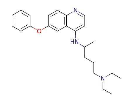 Molecular Structure of 5431-04-9 (N~1~,N~1~-diethyl-N~4~-(6-phenoxyquinolin-4-yl)pentane-1,4-diamine)