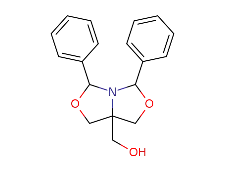 Molecular Structure of 36778-78-6 (1H,3H,5H-Oxazolo(3,4-c)oxazole, 3,5-diphenyl-7a-hydroxymethyl-)