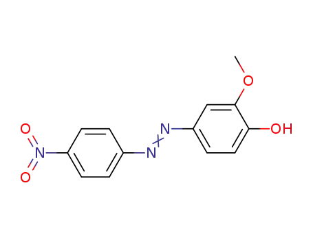 Molecular Structure of 18513-38-7 (Phenol, 2-methoxy-4-[(4-nitrophenyl)azo]-)