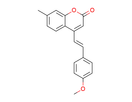 4-(4-methoxy-<i>trans</i>-styryl)-7-methyl-coumarin